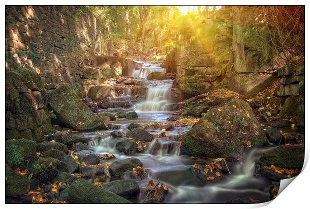 Lumsdale valley Print by Jason Green