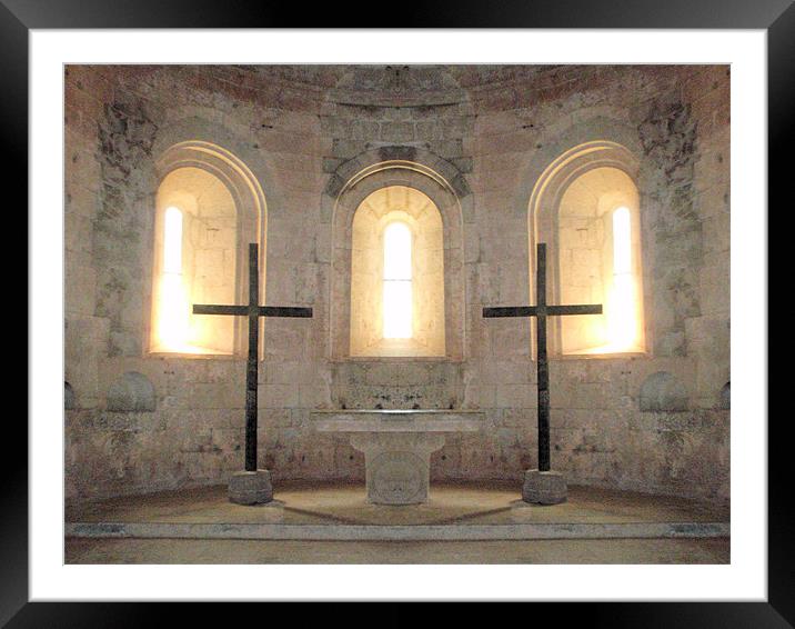 Two crosses Framed Mounted Print by Ruth Hallam