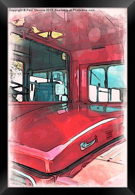 London Bus - 03 Framed Print by Paul Stevens