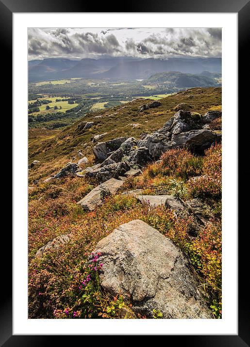 The Cairngorm Mountains from Craigellachie Framed Mounted Print by Phil Tinkler