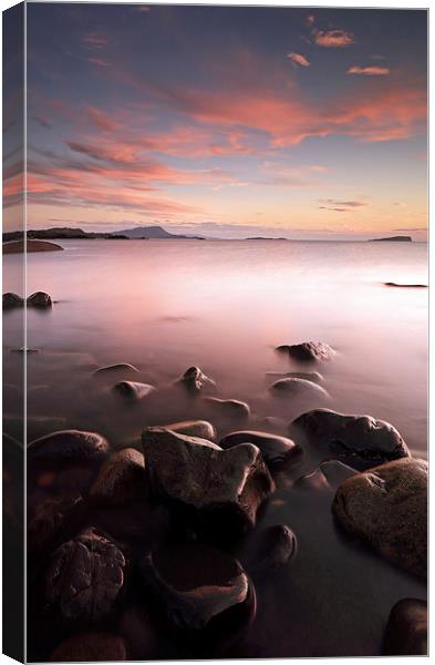 Seil Island Sunset Canvas Print by Grant Glendinning