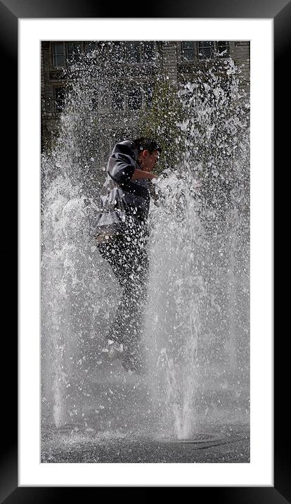 WATER WAY TO GET REFRESHED! Framed Mounted Print by Mal Taylor Photography