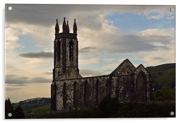 Dunlewey Church Acrylic by Brian Fullerton