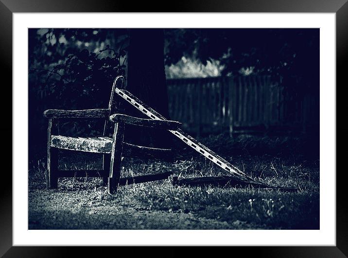 Bench Leftovers Framed Mounted Print by Aneta Borecka