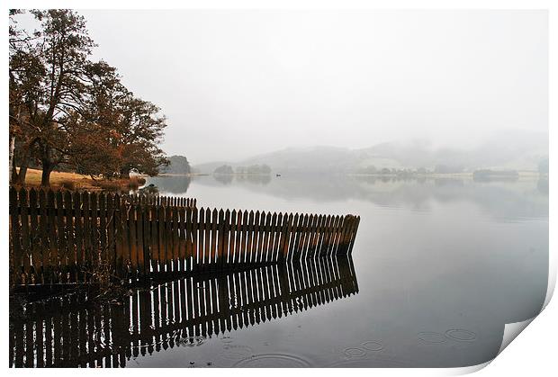 Misty Autumn Morning Print by Jacqi Elmslie