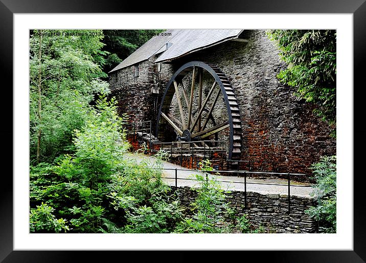 Water wheel from times gone by Framed Mounted Print by Frank Irwin