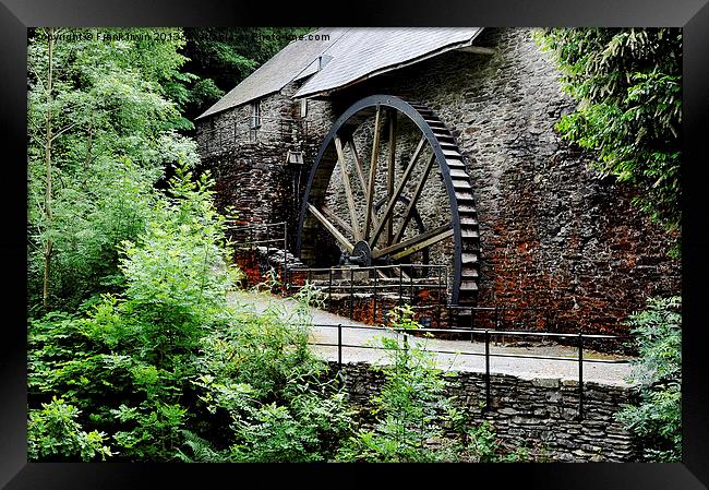Water wheel from times gone by Framed Print by Frank Irwin