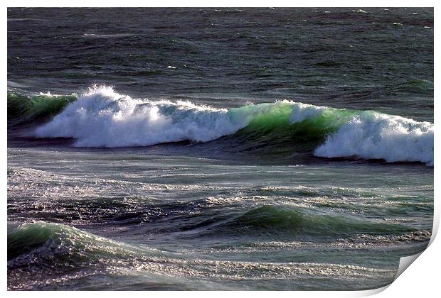 The Green Wave Print by Roger Butler