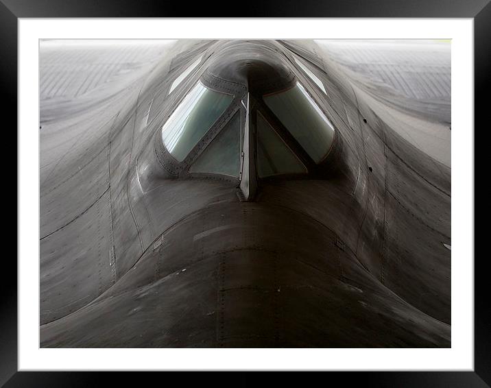 SR-71A Blackbird Framed Mounted Print by Keith Campbell