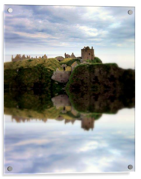 dunnottar reflection Acrylic by dale rys (LP)