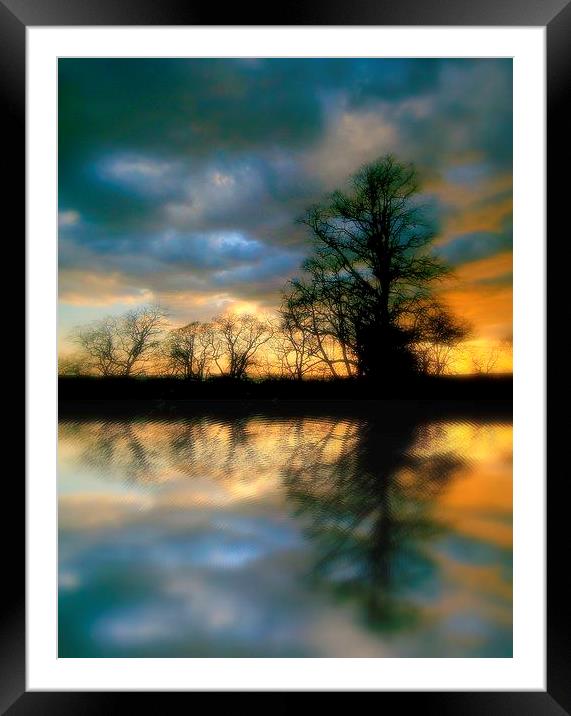 moody reflection Framed Mounted Print by dale rys (LP)