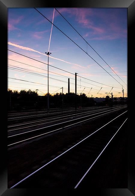Train Tracks Framed Print by Keith Thorburn EFIAP/b