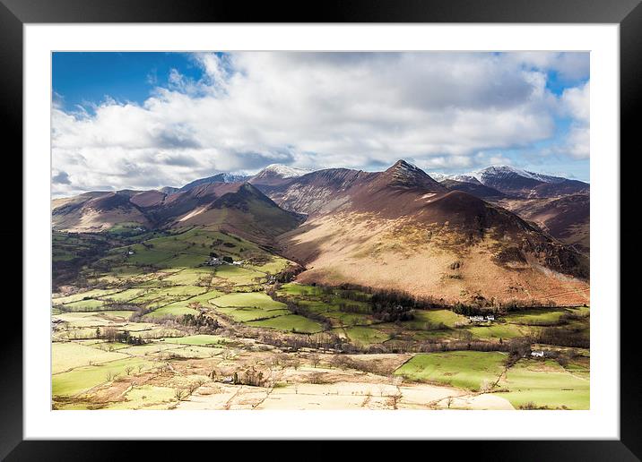 Newlands Valley Framed Mounted Print by Gary Finnigan