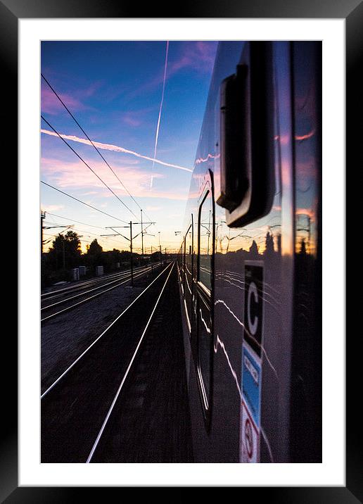 Passing Sunset Framed Mounted Print by Keith Thorburn EFIAP/b