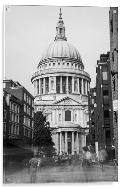 St Pauls Cathedral Acrylic by Keith Thorburn EFIAP/b