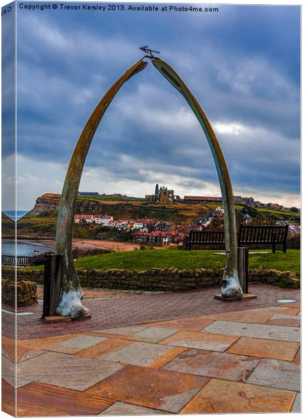 Whitby Whale Bones Canvas Print by Trevor Kersley RIP