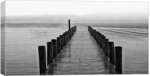 Lake Coniston Jetty Canvas Print by Jacqi Elmslie