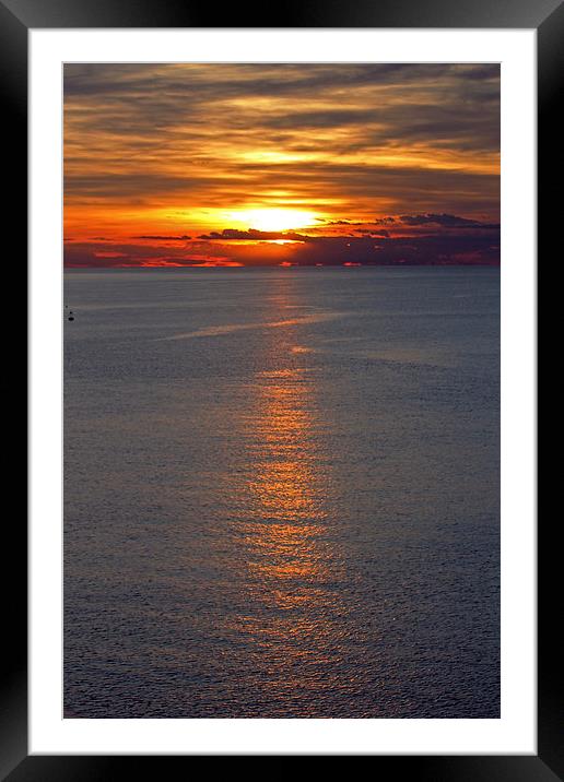 Adriatic Sunset Framed Mounted Print by Tony Murtagh