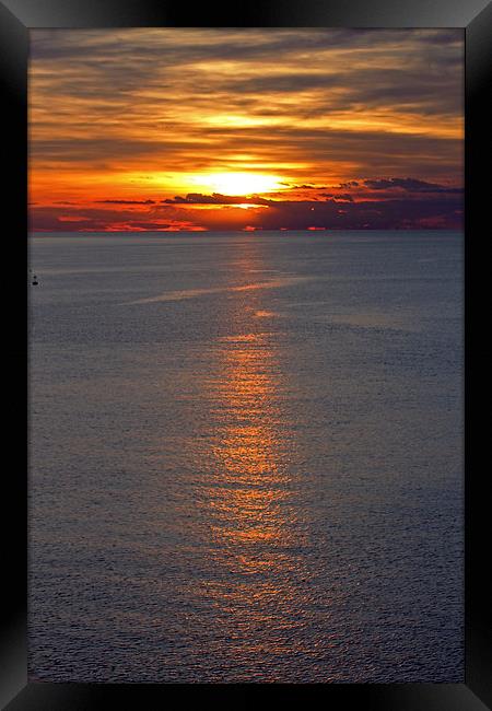 Adriatic Sunset Framed Print by Tony Murtagh