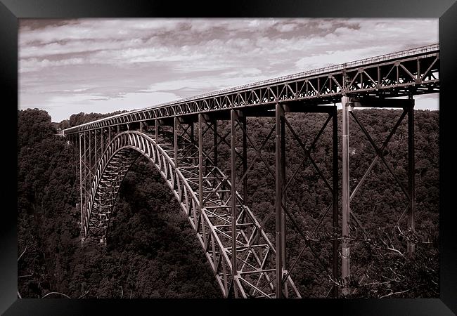 New River Gorge Bridge Framed Print by James Drake