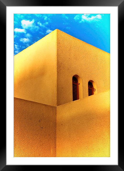 Egyptian Building Framed Mounted Print by Scott Anderson