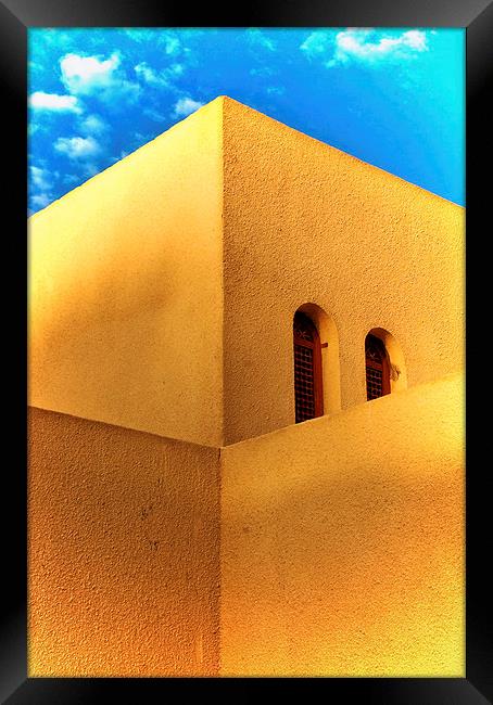 Egyptian Building Framed Print by Scott Anderson