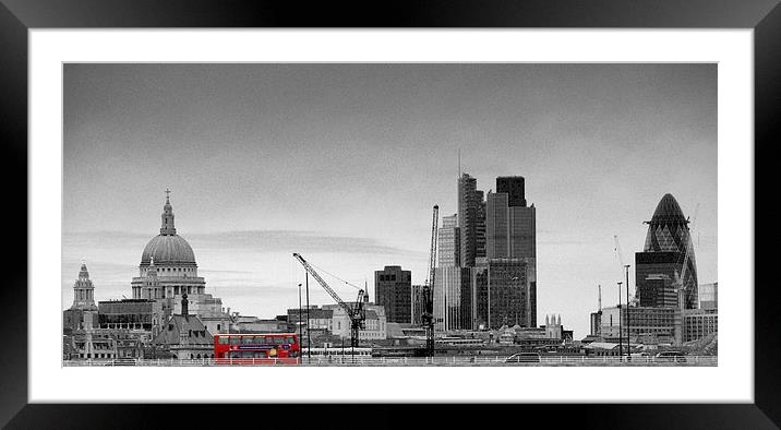 London Icons Framed Mounted Print by Scott Anderson