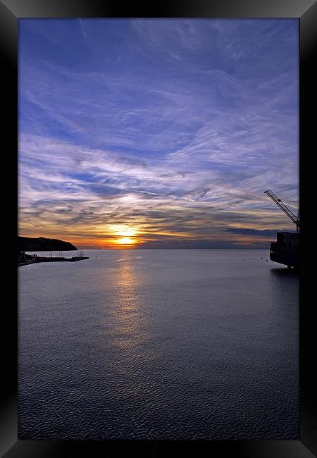 Sunset in Adriatic Framed Print by Tony Murtagh