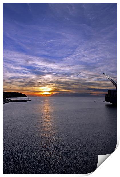 Sunset in Adriatic Print by Tony Murtagh