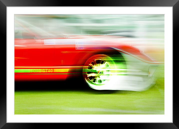 GT40 - just a blur Framed Mounted Print by Jim Filmer