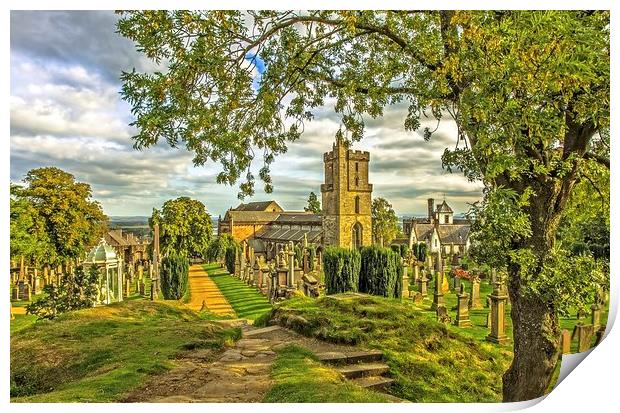 Church of  Holy Rude Graveyard Print by Tylie Duff Photo Art