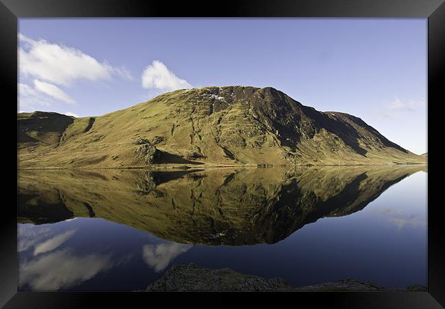 The Tranquility Of Crummock Water Framed Print by James Lavott