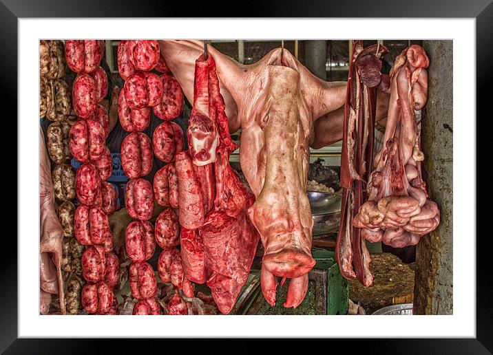 Meat Framed Mounted Print by Neal P
