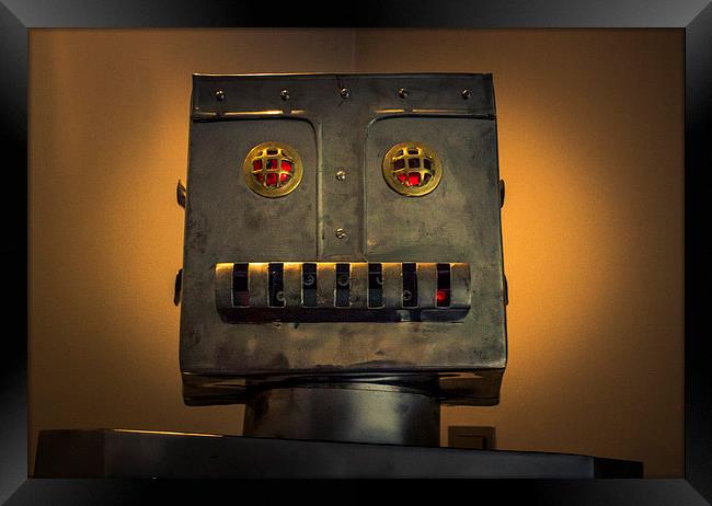 The Happy Robot Framed Print by Neal P