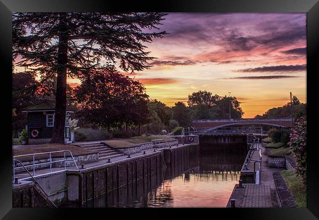 Lock at Runnymede Framed Print by Neal P