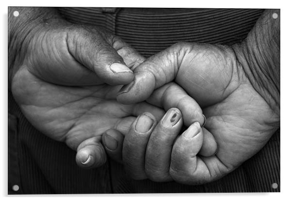 hands of grandpa Acrylic by nehru sulejmanovski