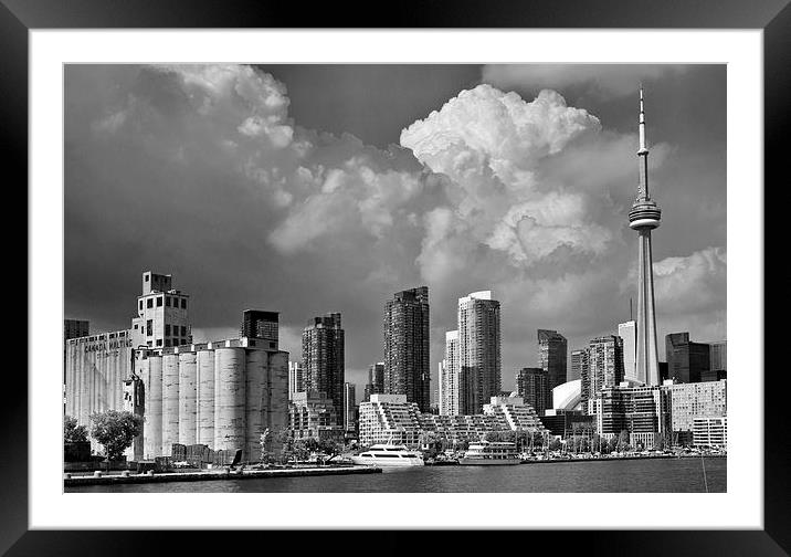 Toronto skyline Framed Mounted Print by Andy Armitage