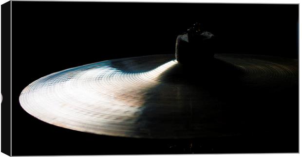 Cymbal Silhouette Canvas Print by James Combe