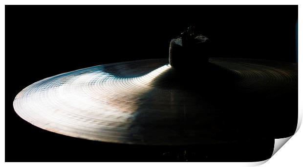 Cymbal Silhouette Print by James Combe
