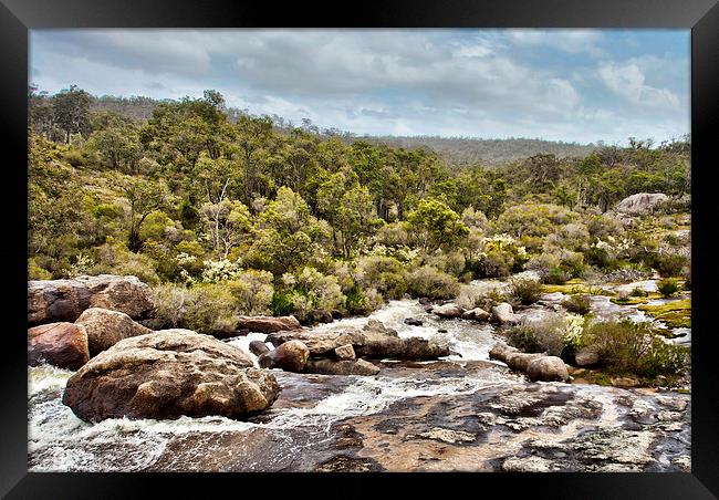 Hovea Falls Western Australia Framed Print by Andy Anderson