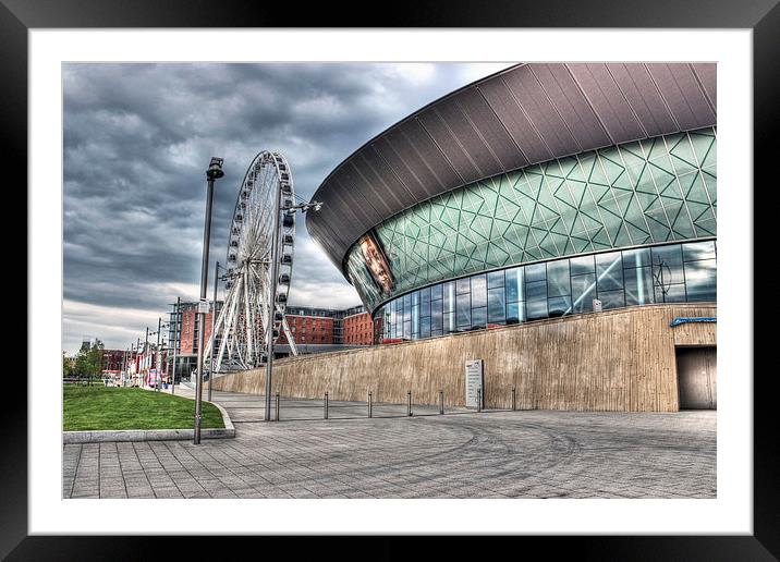 Liver Echo Arena and big wheel Framed Mounted Print by Paul Madden