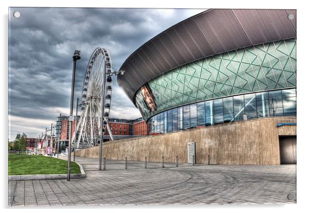Liver Echo Arena and big wheel Acrylic by Paul Madden