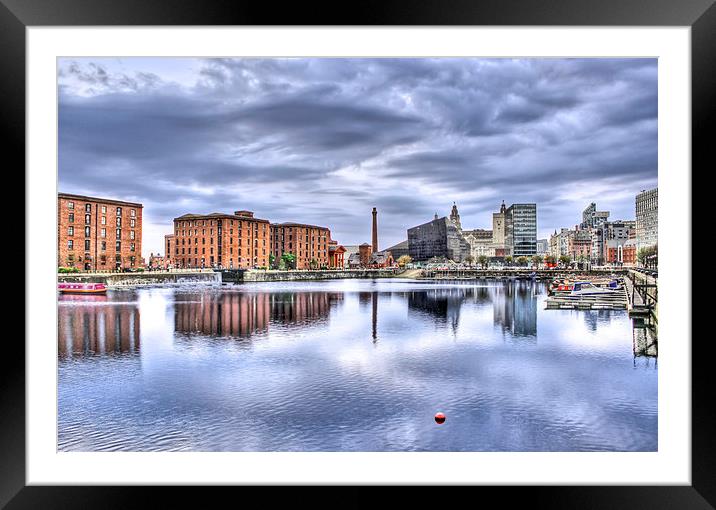 Salthouse Dock Liverpool HDR Framed Mounted Print by Paul Madden