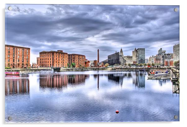 Salthouse Dock Liverpool HDR Acrylic by Paul Madden