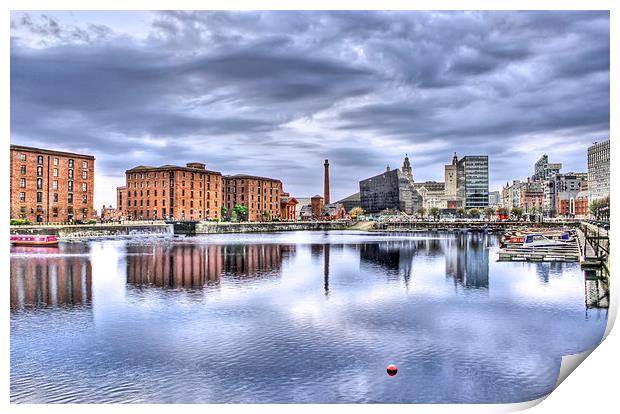 Salthouse Dock Liverpool HDR Print by Paul Madden