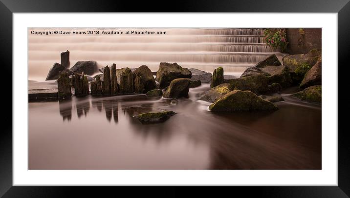 Rocky waters Framed Mounted Print by Dave Evans