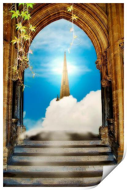 Stairway to Solitude Print by Christine Lake