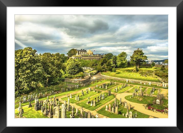 Stirling Castle from Holy Rude Framed Mounted Print by Tylie Duff Photo Art