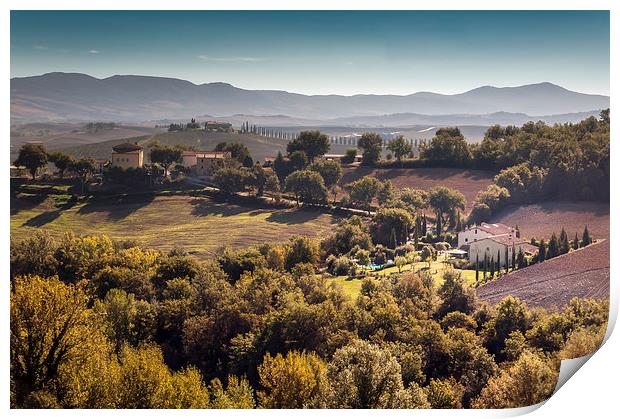 Tuscan Landscape Print by Stephen Mole
