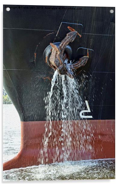 A ships anchor awash Acrylic by Frank Irwin